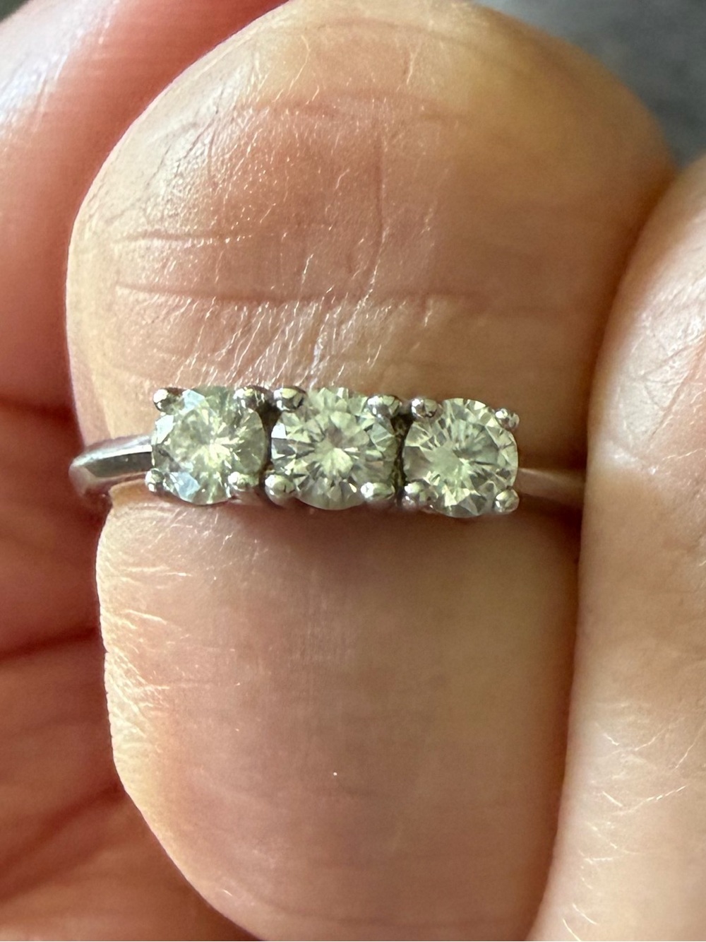 Moissanite 3 Stone Ring!